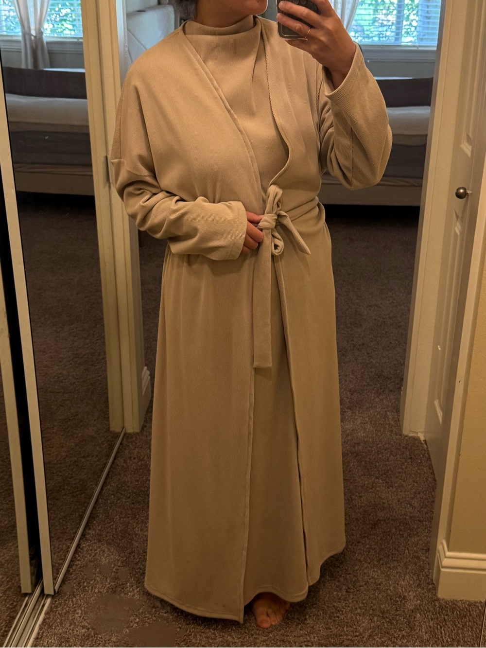 Modest Nursing Dress & Cardigan Set